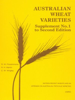 cover image of Australian Wheat Varieties Supplement No.1